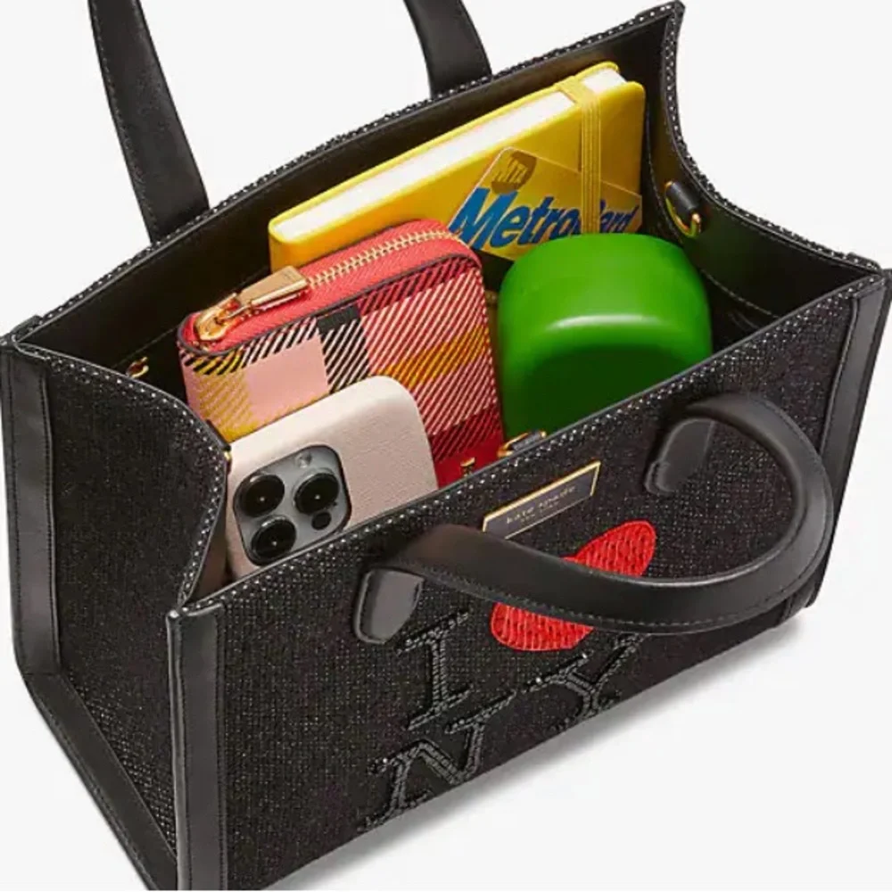 I Love NY X Kate Spade New York Embellished Manhattan Small Tote - Picture 7 of 9